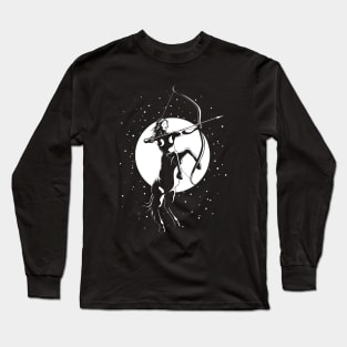 Centaur Archer Woman - Sagittarius Astrological Zodiac Sign Long Sleeve T-Shirt